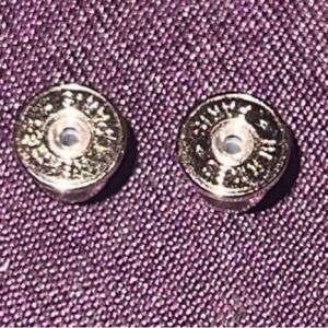 Authentic Hermes Silver Earring backs